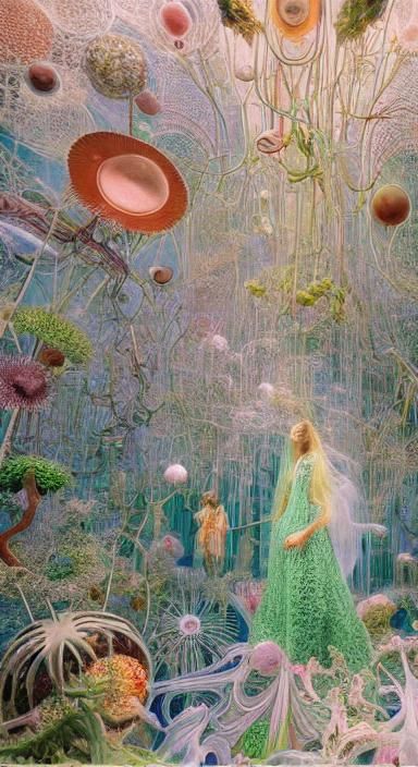 Alone in a Simulation: Surreal Oil on Ceramic