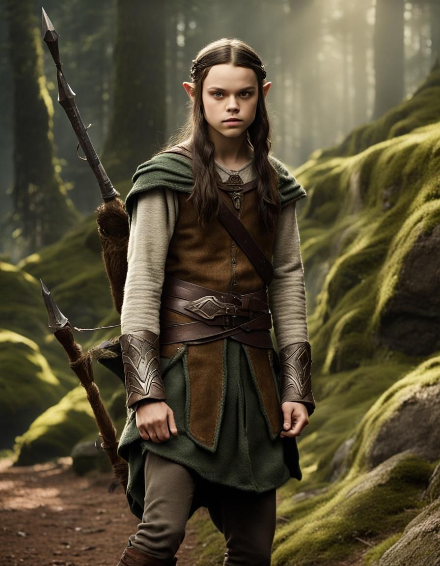 Elf Princess of Middle Earth Cinematic Portrait