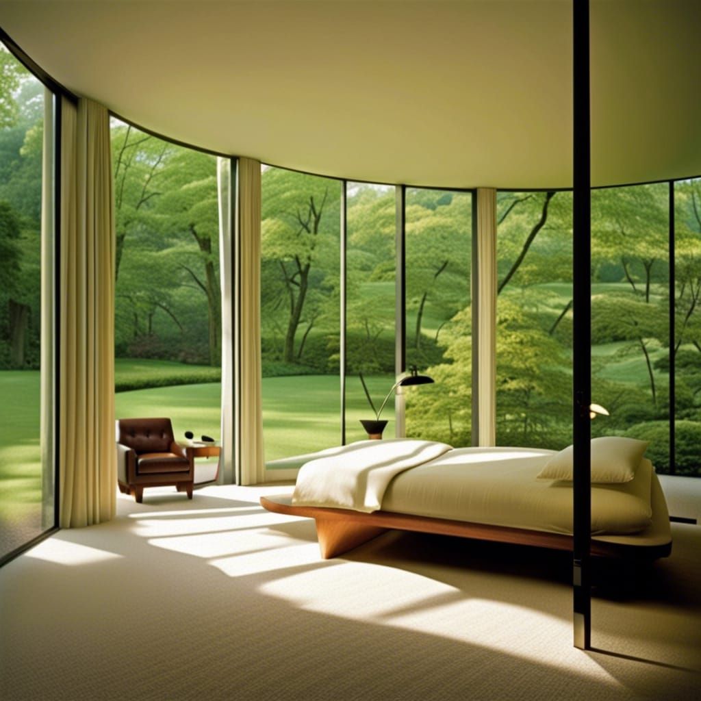 Modern Dream Bedroom Inspired by Philip Johnson