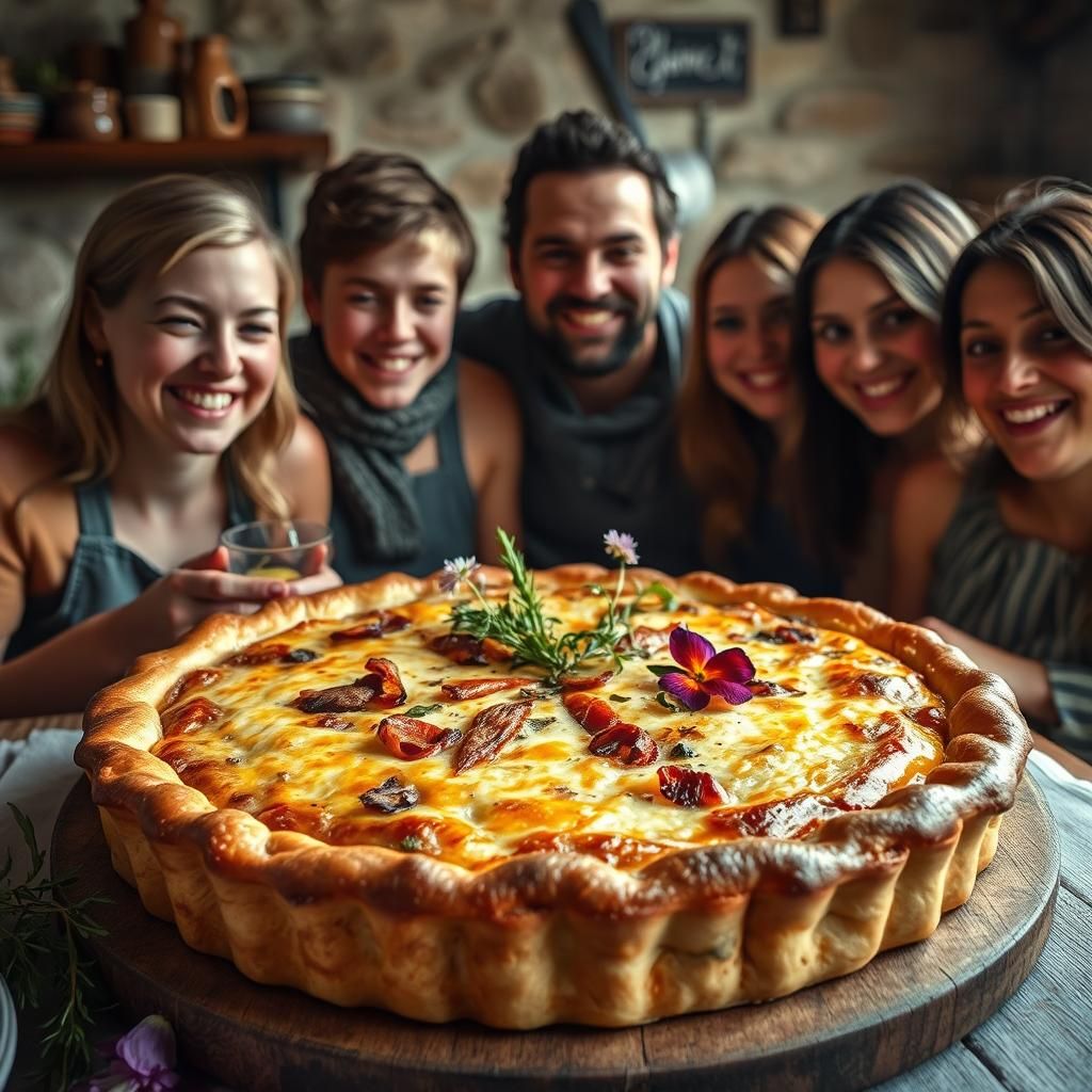 Majestic Quiche Still Life: Dutch Master Style