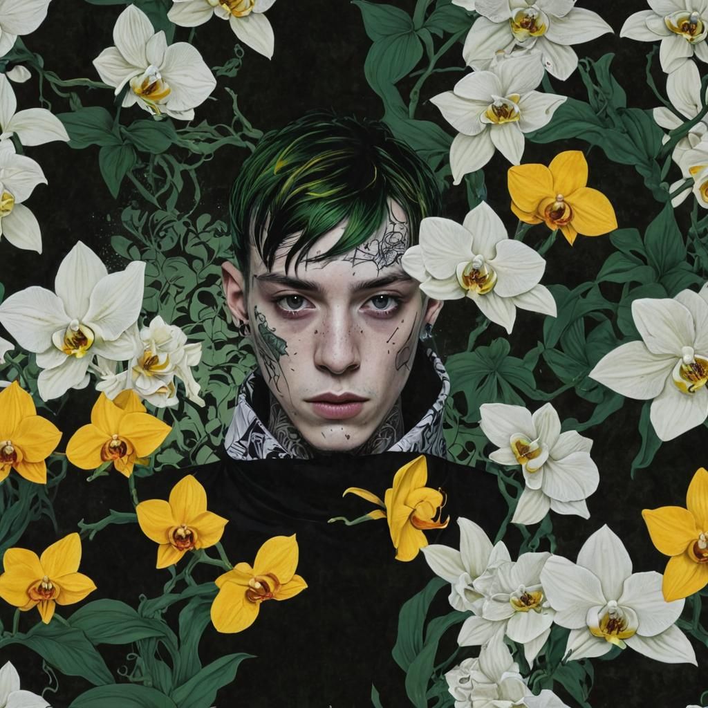 Orchid Boys / Green & Yellow