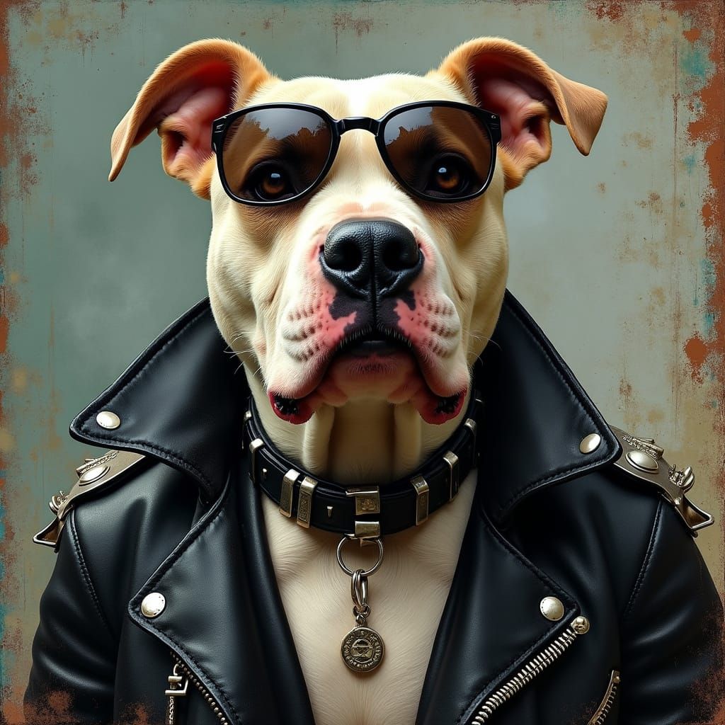 Gritty Urban Terrier in Ralph Steadman Style