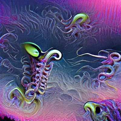 Surreal Alien Tentacles Composition