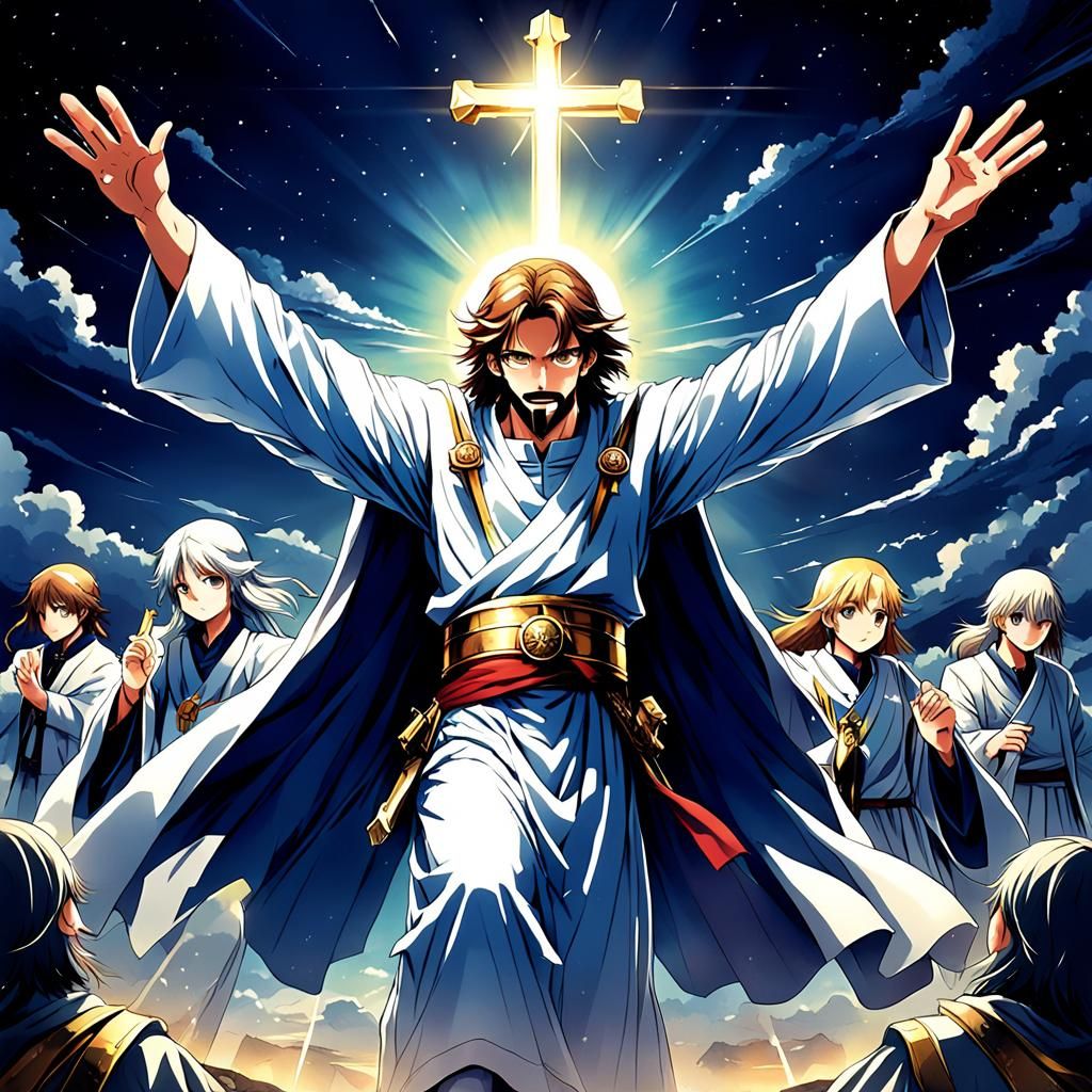 Anime Style Rendering of Christ's Return