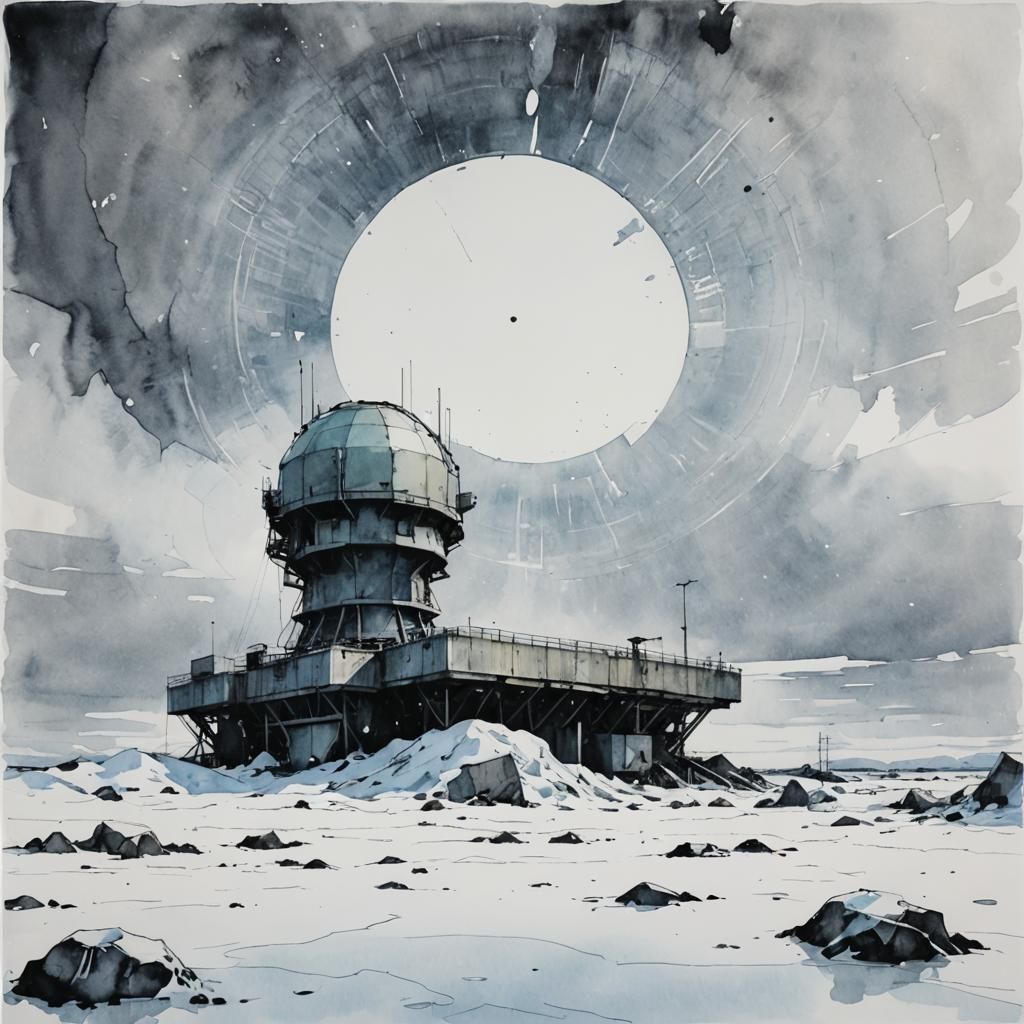 Cold War Radar Station in Greenland Ice