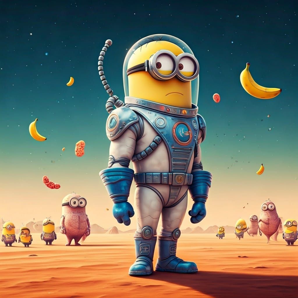 Minion Luther Leads a Chaotic Space Mission