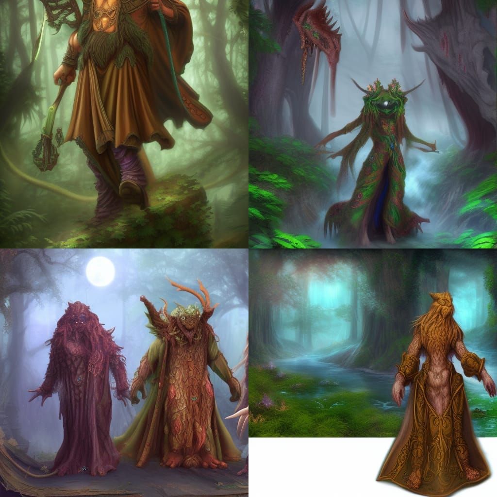 Frog Druid in Jungle Concept Art