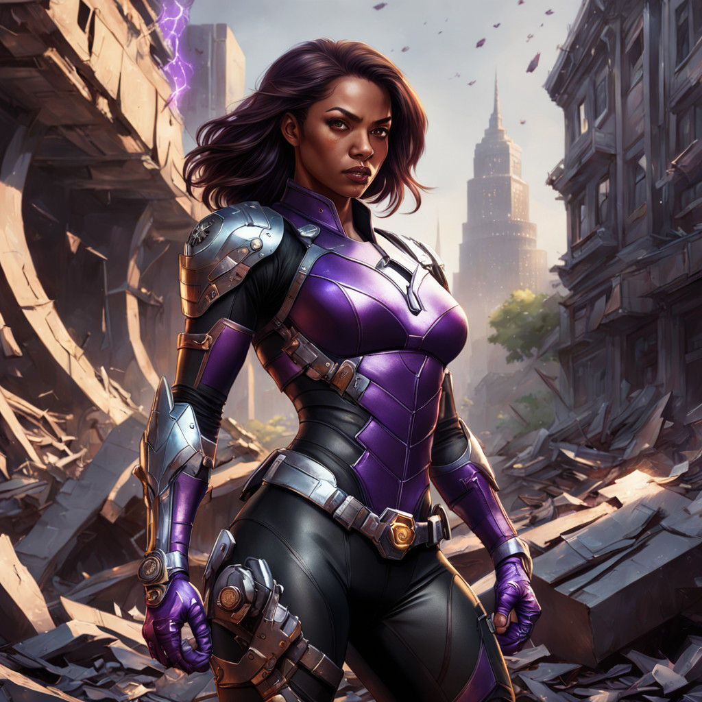 Stanley Artgerm-Style Heroine Quake in Combat Mode