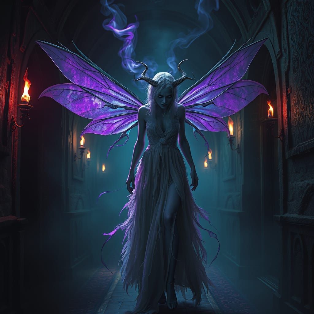 Ethereal Fairy Haunts Dark Castle