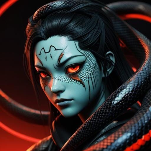 Anime Snake Wallpaper: Don't Touch My Phone