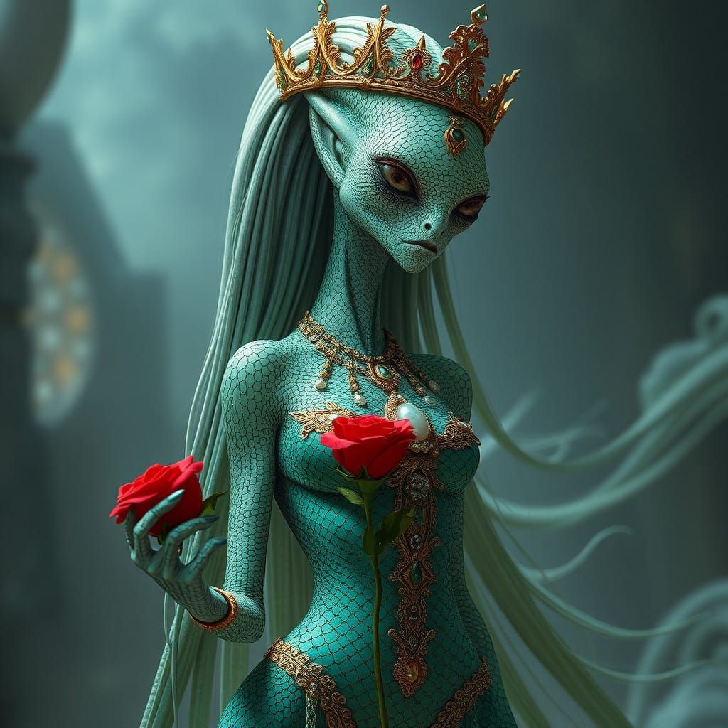 Glamorous Alien Queen Concept Art