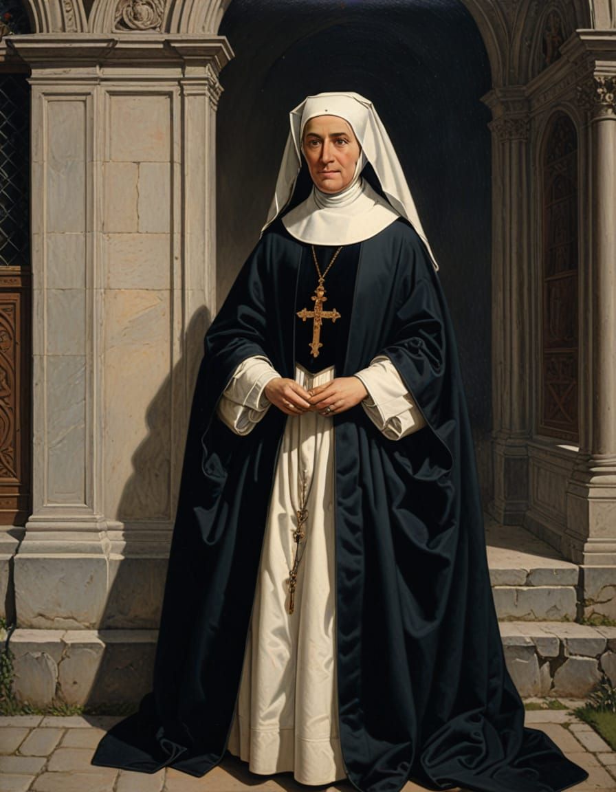 Catholic Abbess in 15th Century Italian Convent