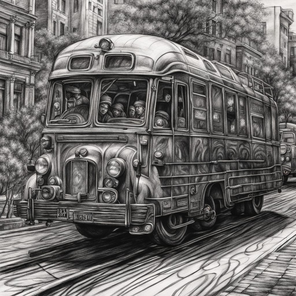 Intricate Brain Roadways in Charcoal Drawing Style