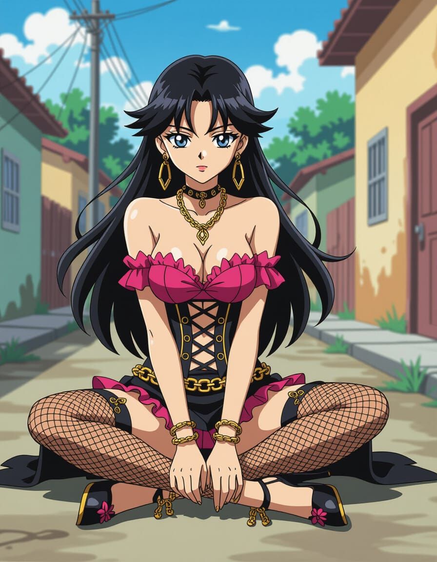 Dominican Woman in Anime Style Inspired by Yu-Gi-Oh!