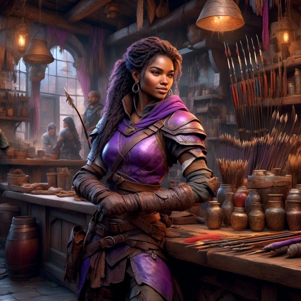 Friendly Ranger Welcomes Customers to Archery Shop