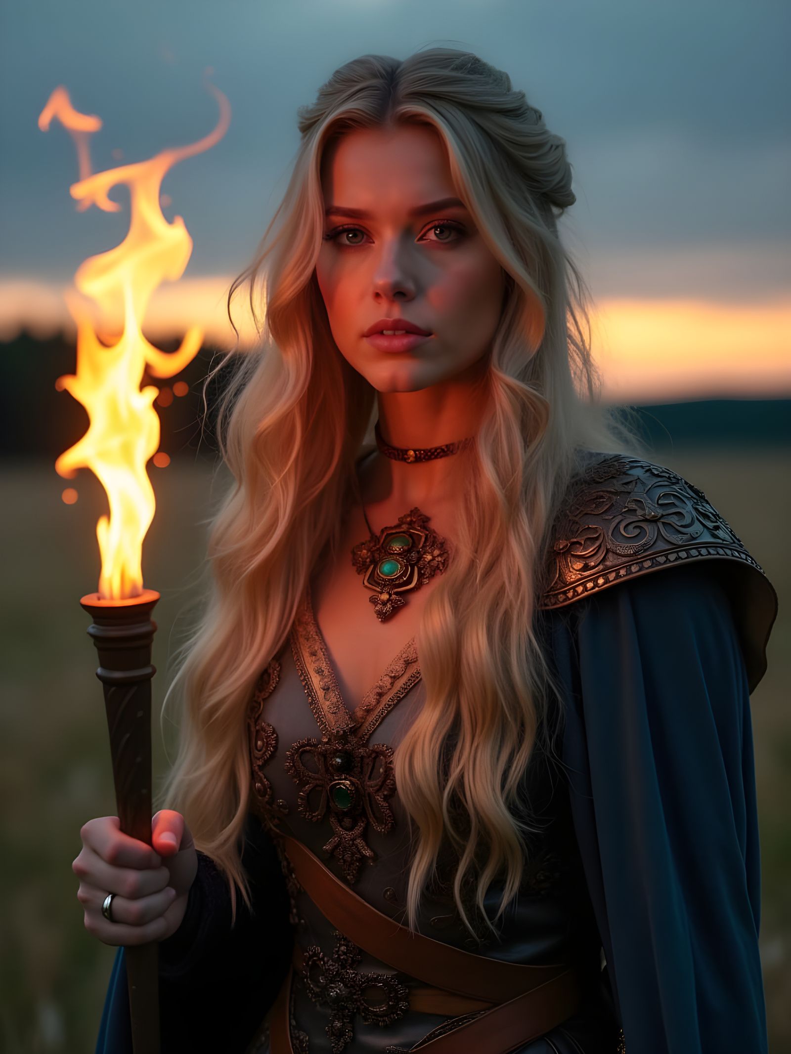 Kalevala-inspired realm, shamaness