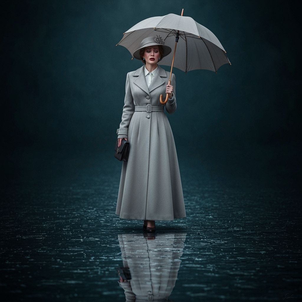 Woman Crying in Sea of Tears: Hyperrealistic Art