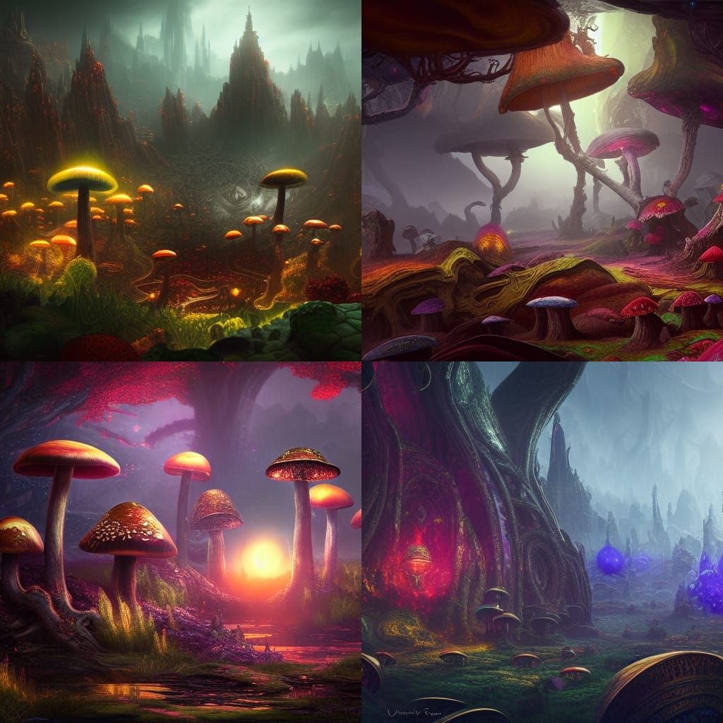 The Dark World Ruled by Mushrooms  universe