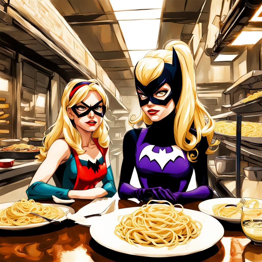 Pasta Dishes Gwen Stacy & Batgirl