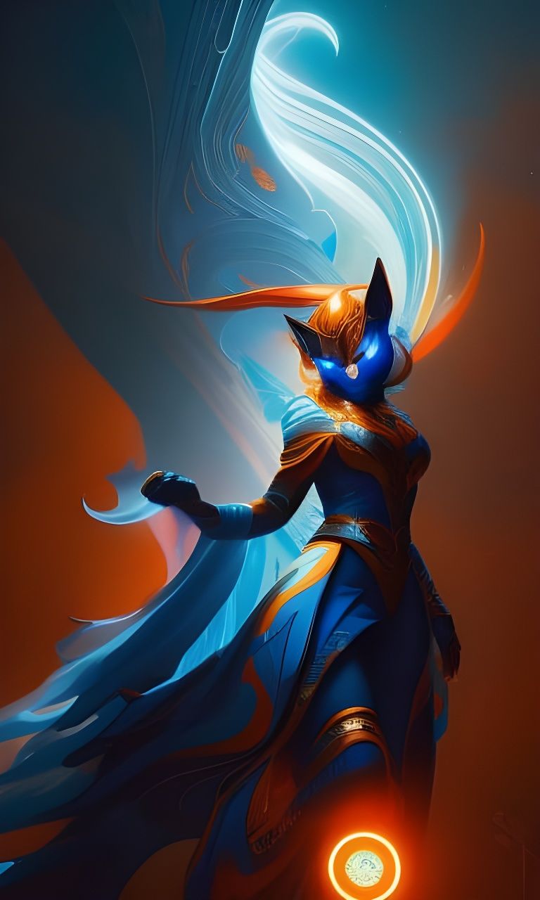 Celestial Cat in Hyperdetailed Digital Art