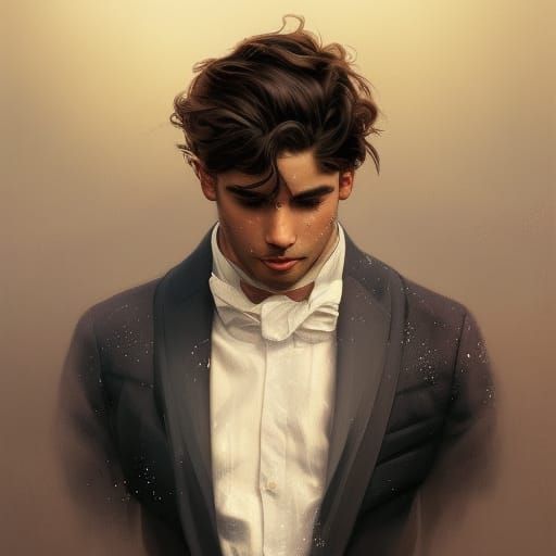 Oxford Student Portrait in Hyperdetailed Art Style