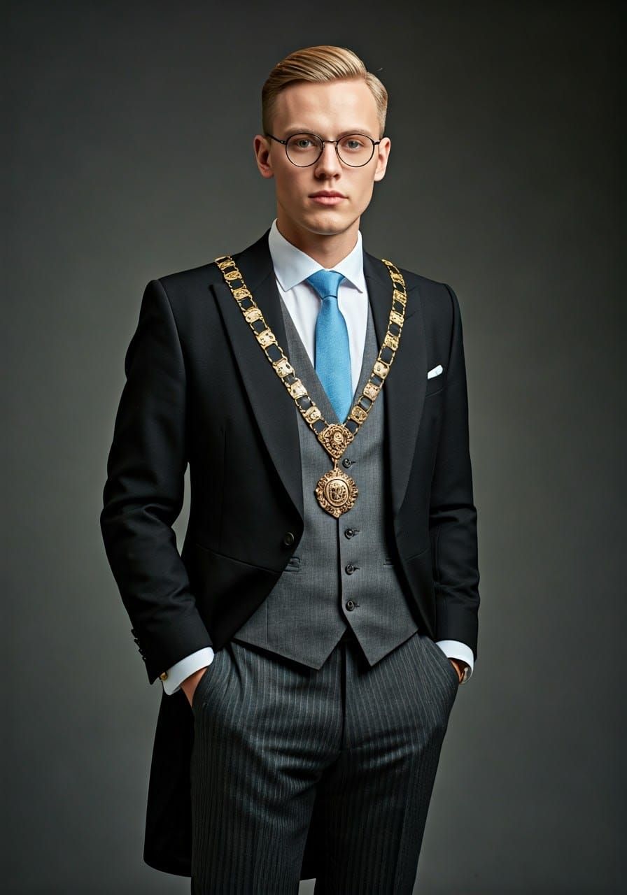 Chiseled Mayor in Elegant Morning Attire