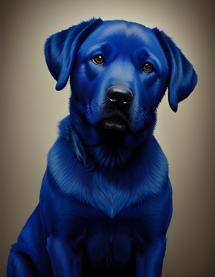 Striking Portrait of a Blue Labrador