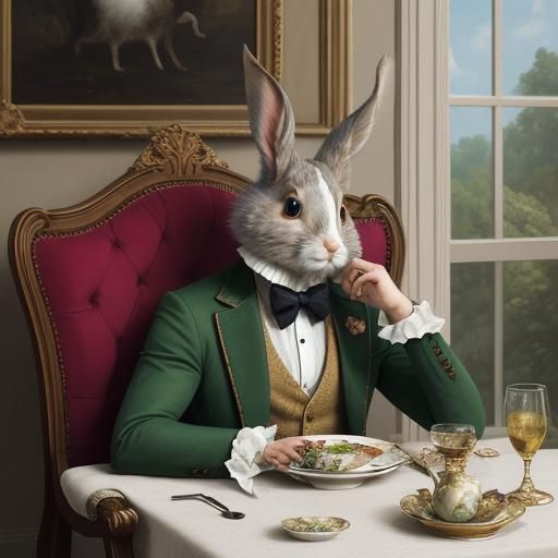 Rabbit Gentleman's Dinner: A Rothko and Gainsborough Inspire...