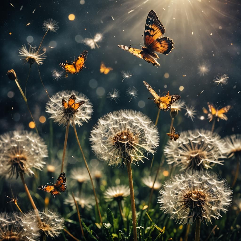 Dandelion Stardust: A Cinematic Close-Up