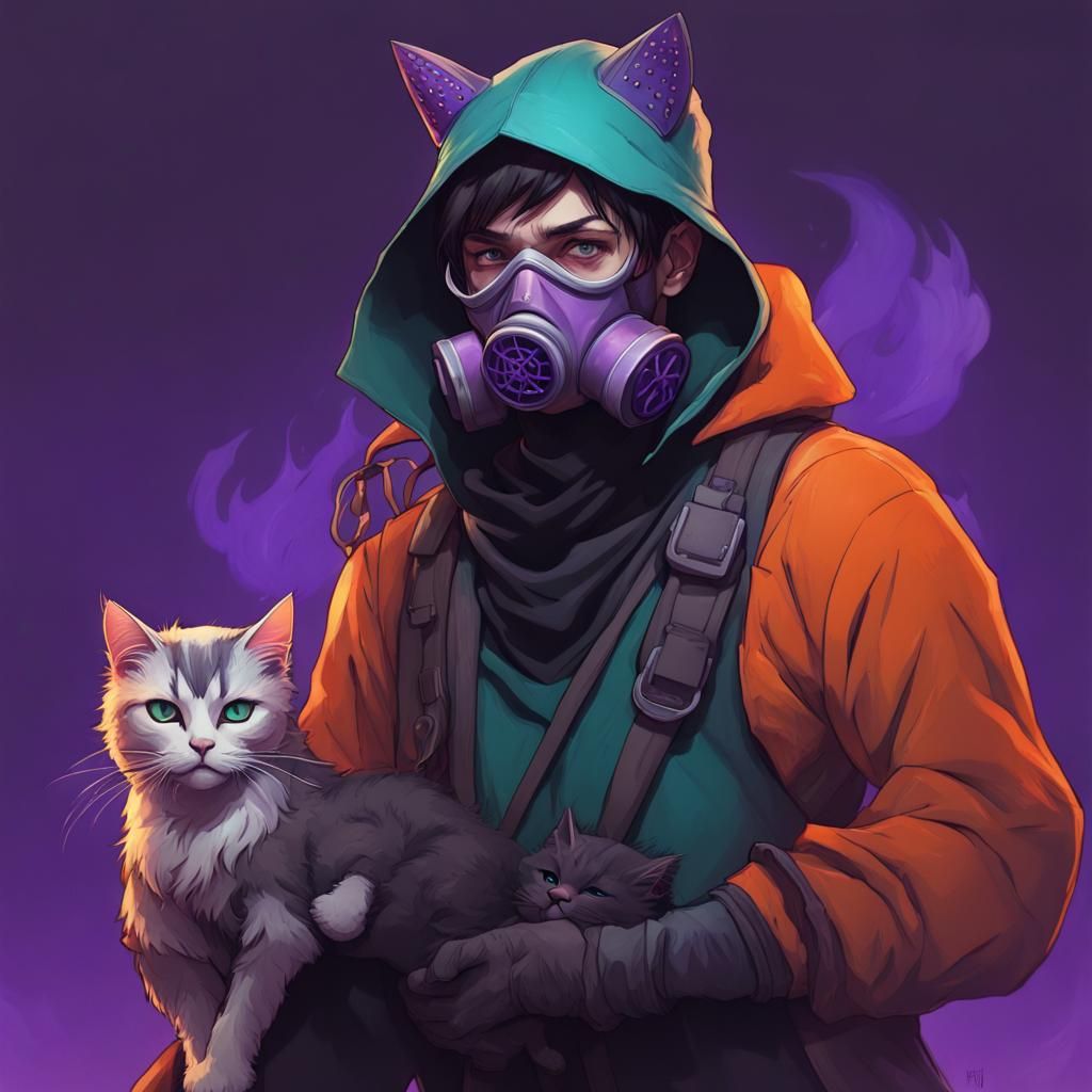 Masked Man Performing Witch Ritual in Unreal Engine