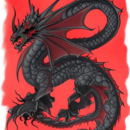 Bloody Rose Demon Dragon