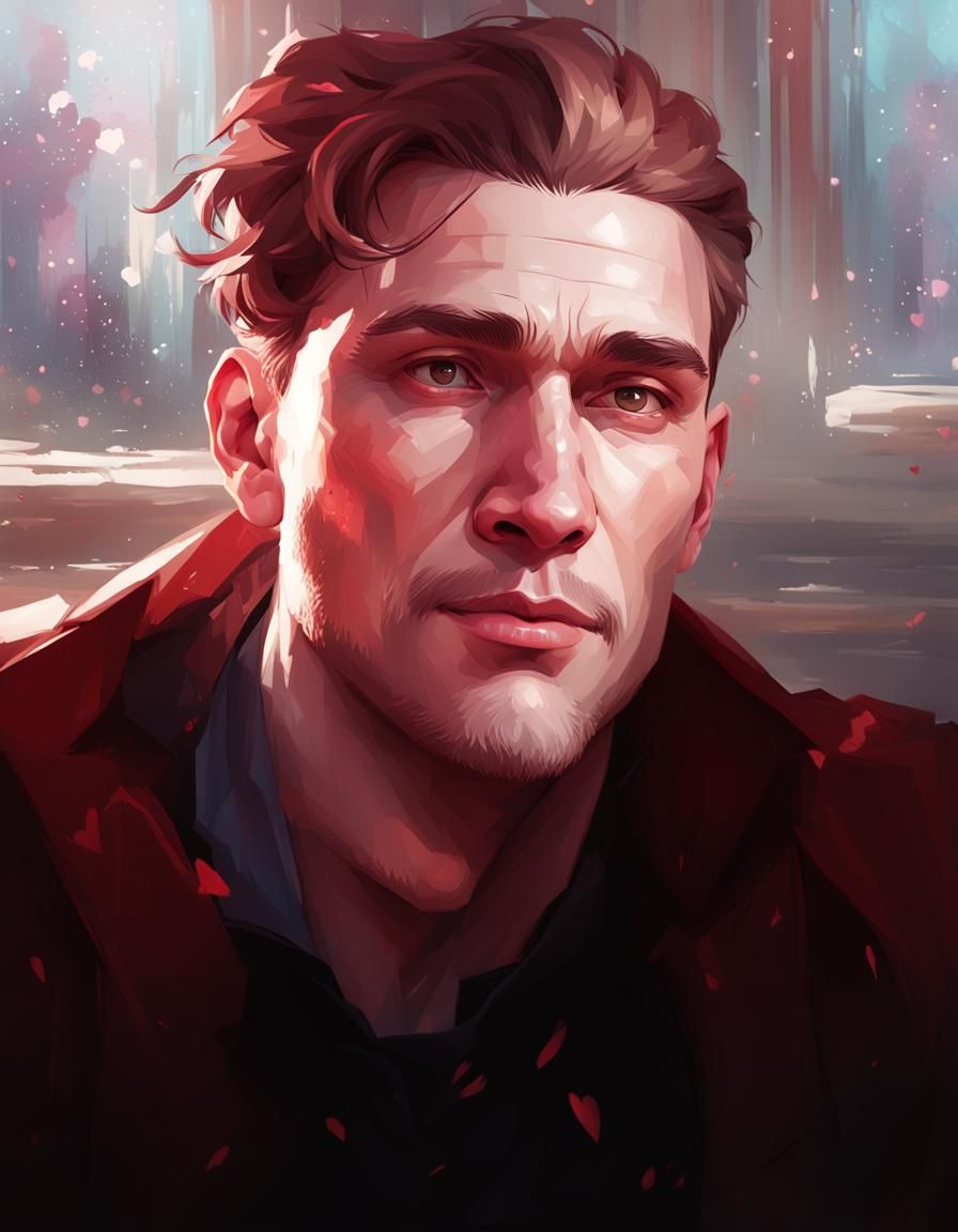 Valentine's Day Portrait in Hyperdetailed Concept Art