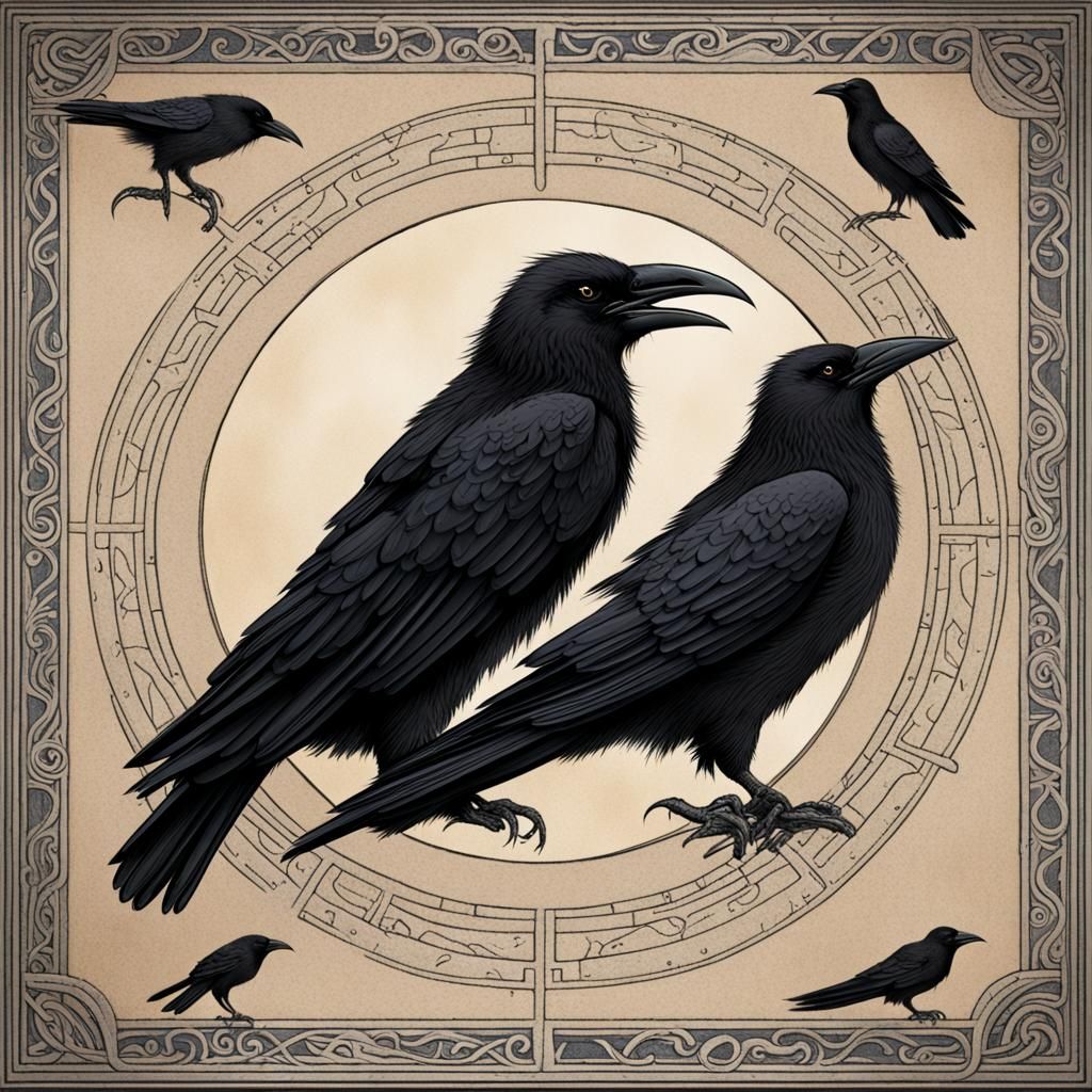 Hugin and Munin: Odin's Ravens