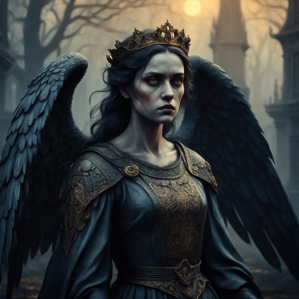 Gothic Angel of Eerie Majesty