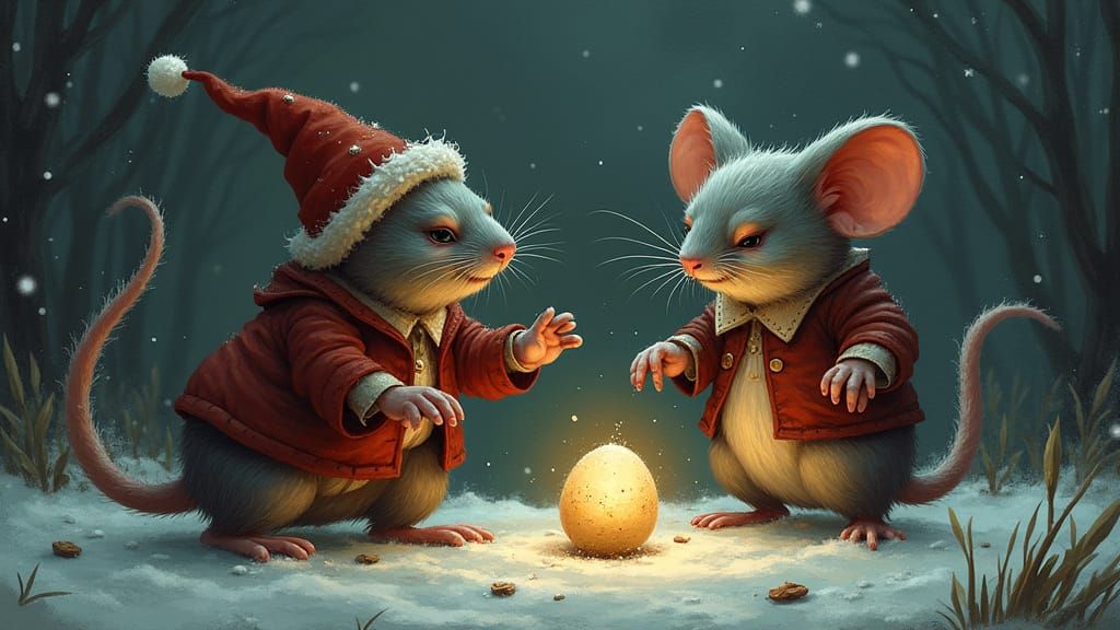 AI Generated Image: Whimsical Character Scene