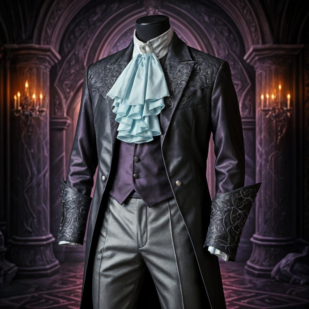 Elegant Dark Elf Costume in Underdark Parlor