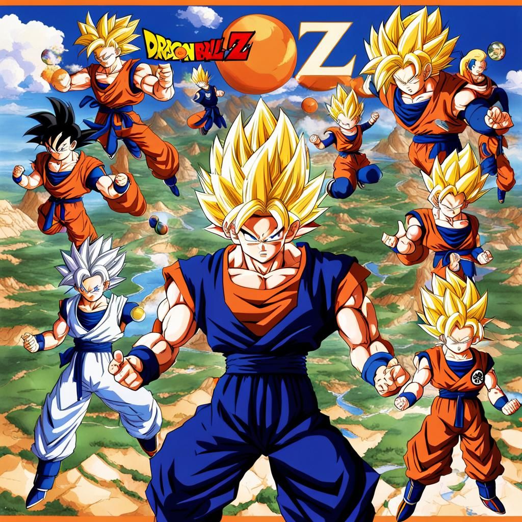 Zone from Dragon Ball Z in Anime Style