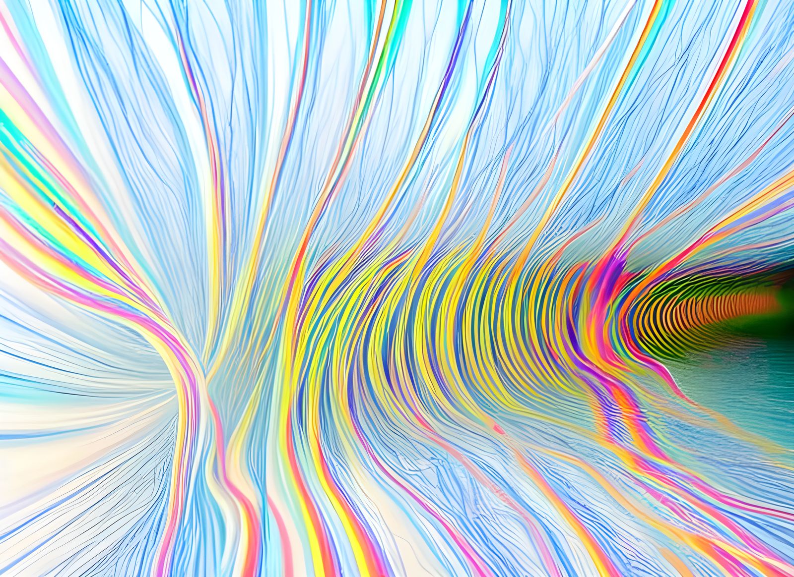 Translucent Technicolor Wind Currents in Surreal 3D