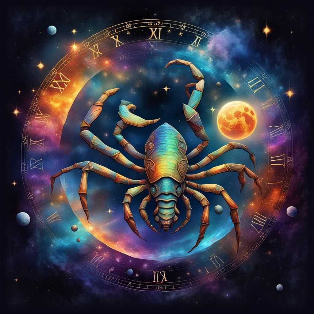 An illustration of the zodiac Scorpio