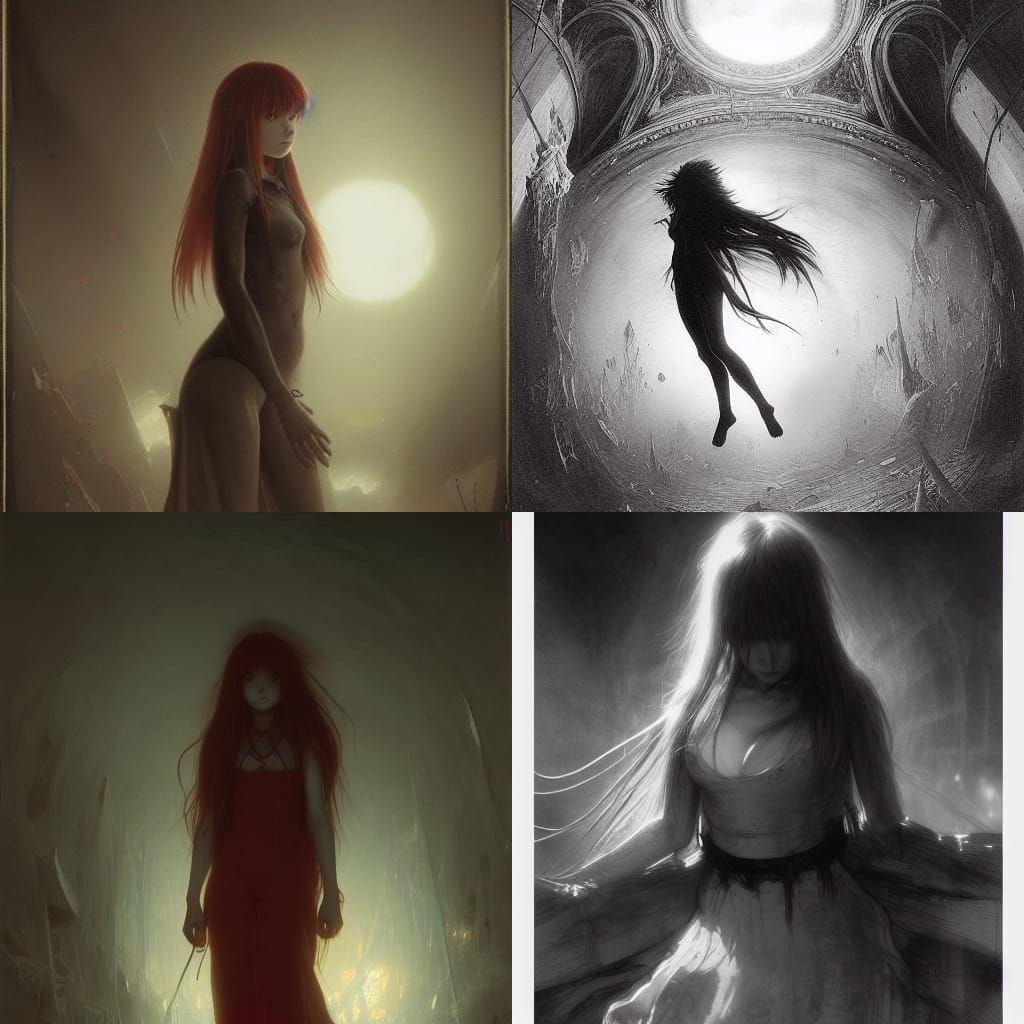 Asuka Langley Soryu in Horror Style