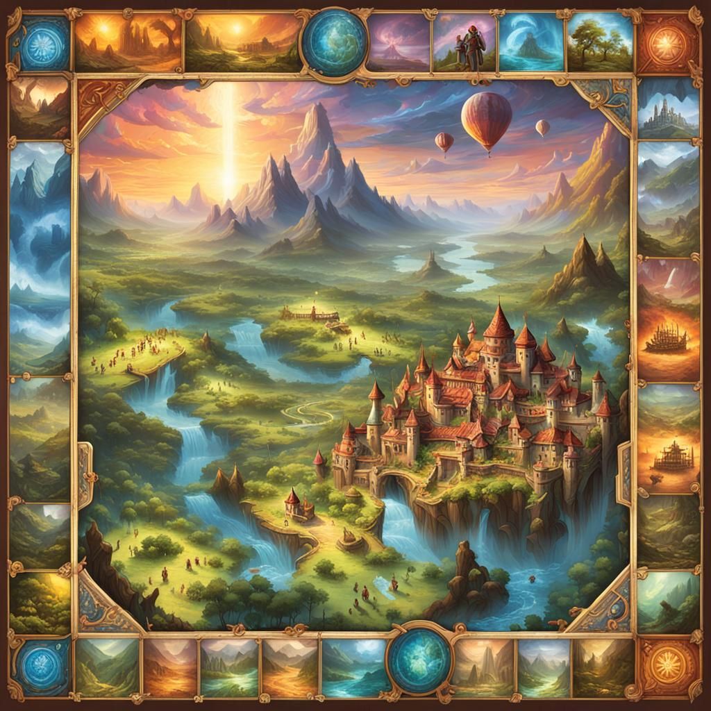 Dreamscape Game Board: Global Adventure Awaits