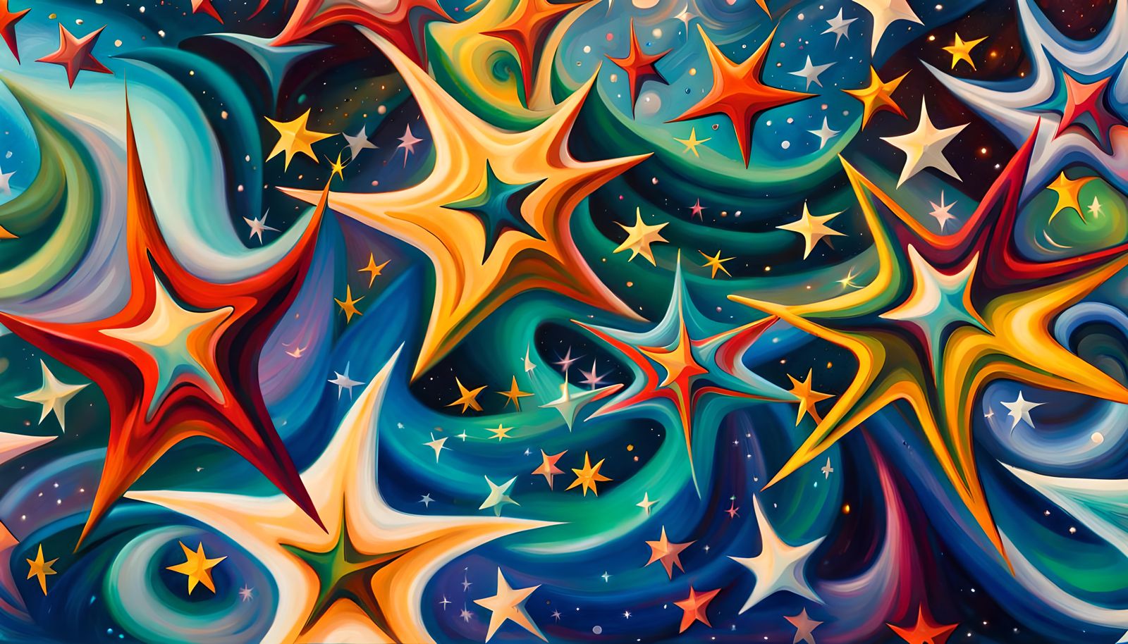 Cosmic Energy Creates Iridescent Star Cluster