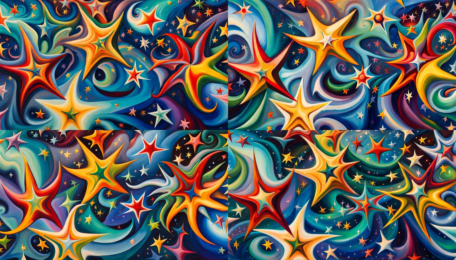 Iridescent Stars Formed From Cosmic Energy