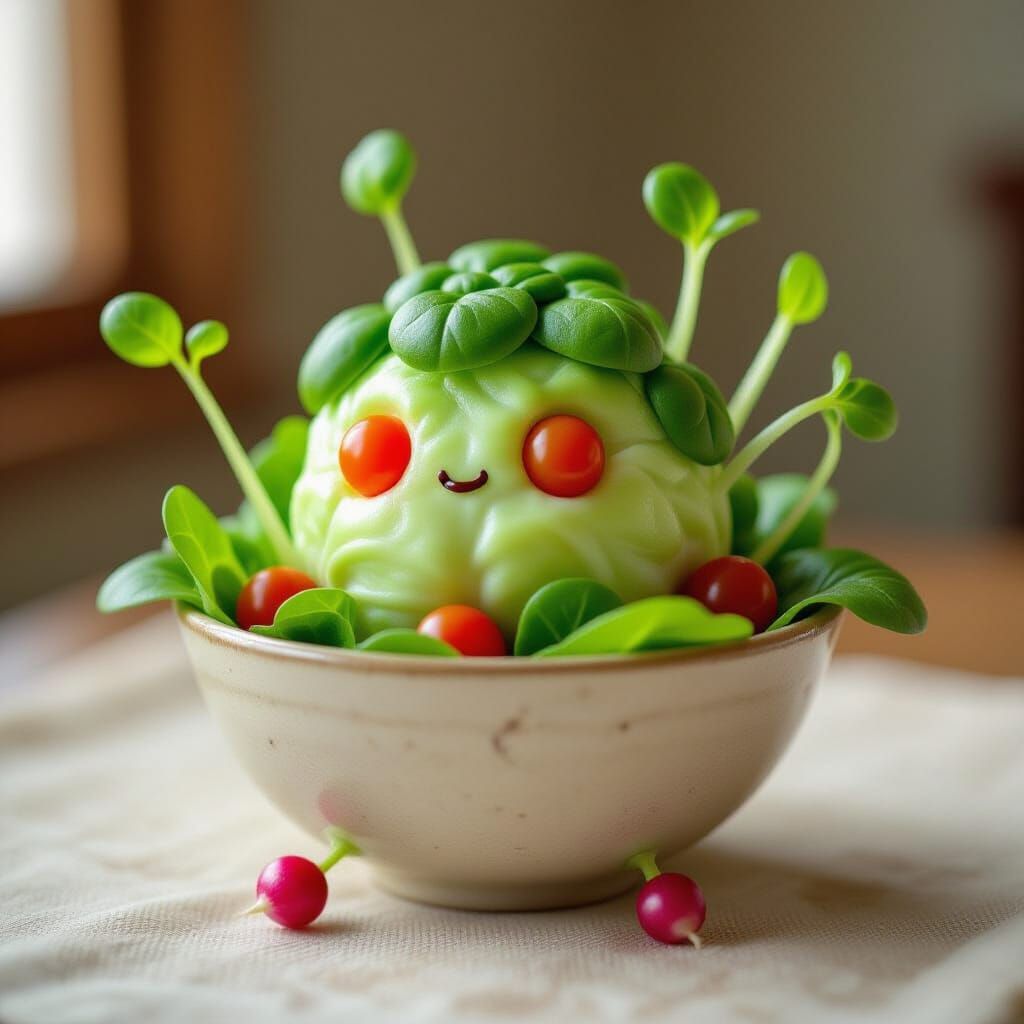 Ambulatory Salad Creature with Sprouting Limbs