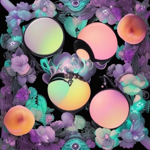 Iridescent Optical Illusion with UV Black Light