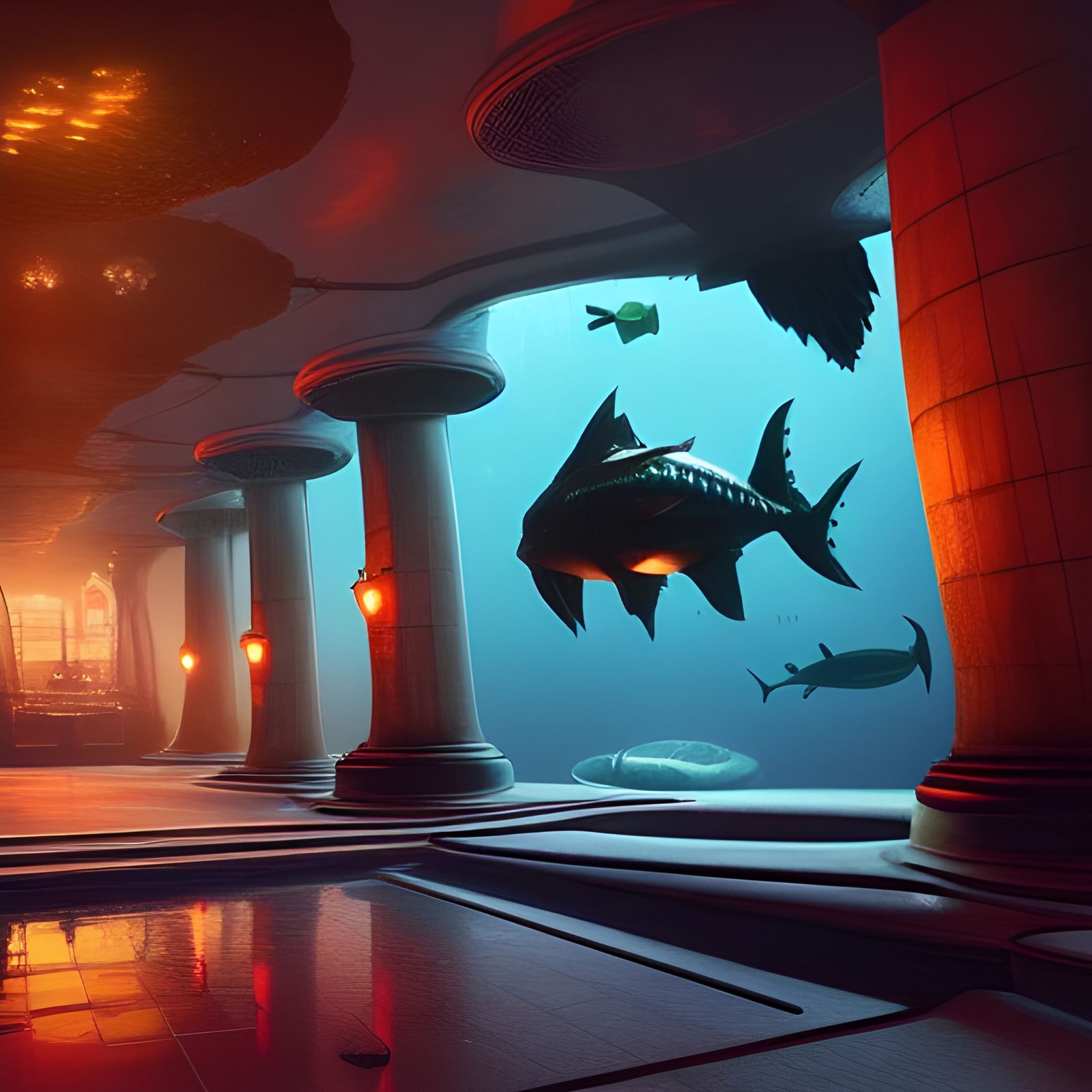 Bioshock's Rapture: Art Deco Underwater Cityscape