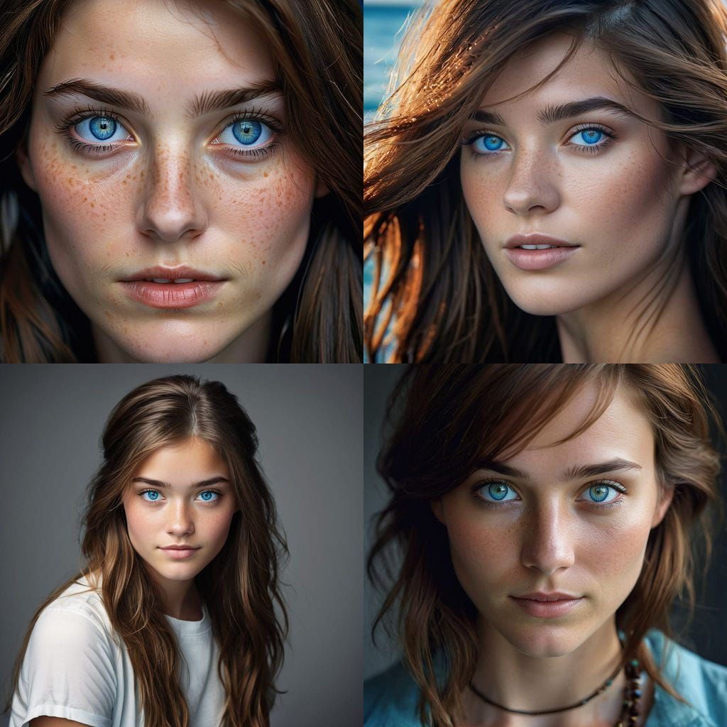 Serene Young Professional Woman in Close-Up Portrait