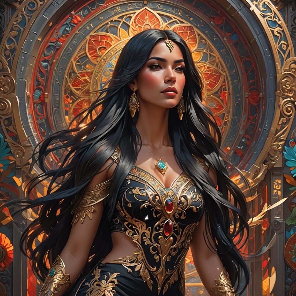 Detailed Portrait of a Latina Woman in Unreal Engine 5