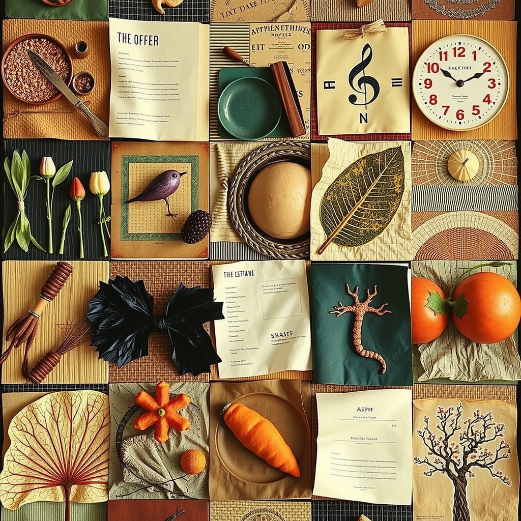 Vibrant Geometric Hyperrealism in Vermillion and Violet