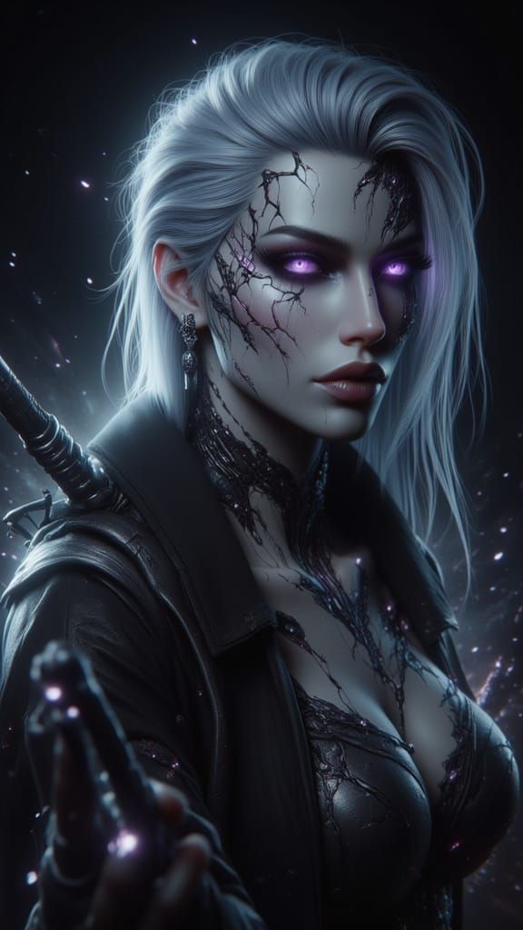 40K Assassin with Piercing Eyes, Splash Art